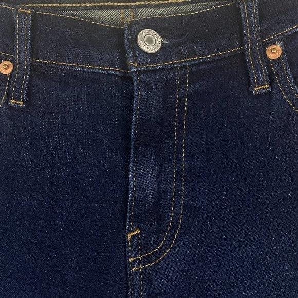 Gap Jeans Women 29 Mid Rise Real Straight Blue Stretch - Picture 4 of 13